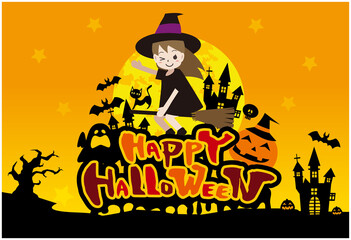 ハロウィン　背景　