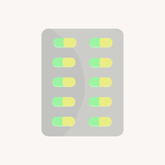 Medicine pills in strips. Medicines for medical needs
