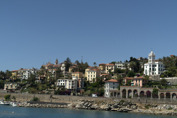 bordighera village view from the sea