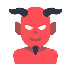 devil flat icon