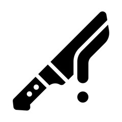 knife glyph icon