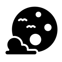 moon glyph icon