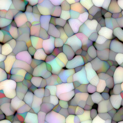 Blurred solarized ombre blotched blob seamless texture. Trendy soft multicolor digital blur shape style. Modern trendy futuristic fashion print. © Limolida Studio