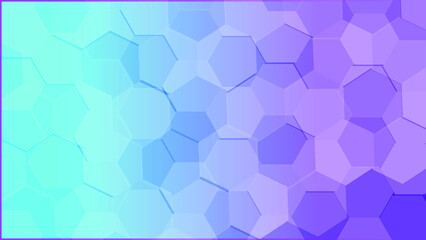 An abstract blue background. Technology hexagonal design. Geometric abstract background. A blue purple colored background