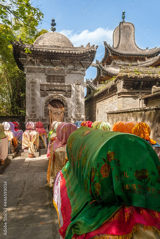 Canvas Prints muslim imam tombs at the sufi mosque in langzhong, sichuan, china