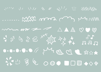 シンプルなアクセントセット