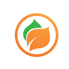 Logos of green Tree leaf ecology