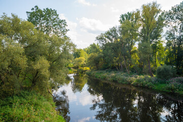 wild river landscape Schwarzer Regen Viechtach, lower bavaria