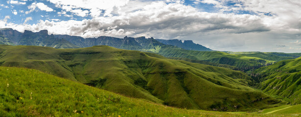 The Drakensberg is the eastern portion of the Great Escarpment, which encloses the central Southern...