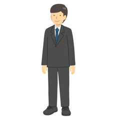 Illustration of a man in a suit