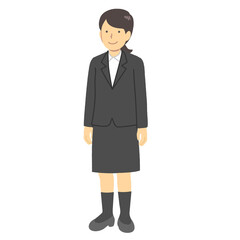 Illustration of a woman in a suit