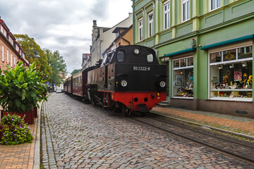 Molli, Lokomotive durch Bad Doberan	

