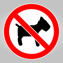 Do not dogs allowed sign