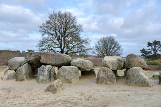 Hunnenbed D54 bij Havelte, Drenthe province, The Netherlands