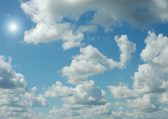 Cloudy sky background