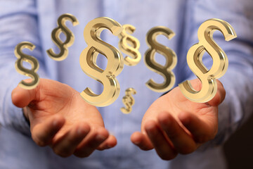 Law and justice concept digital