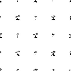 Seamless pattern with Palm Trees of different grey tints Summer tropical vector ornament.