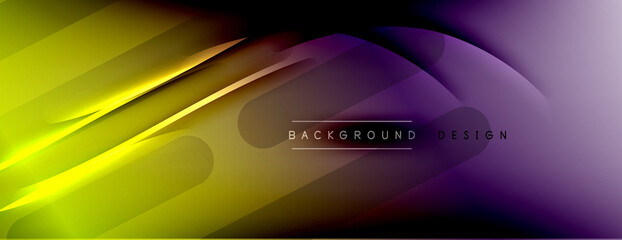 Abstract background. Shadow lines on bright shiny gradient background.