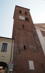 Fototapeta na wymiar Santa Maria di Pulcherada church steeple in San Mauro