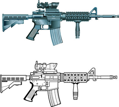 military assault rifle