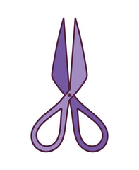 purple scissor design