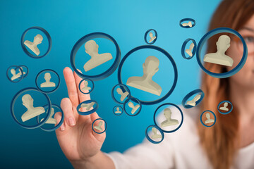 conference Digital Network and data concept