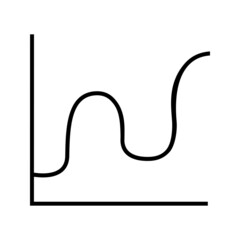 Chart icon vector set. schedule illustration sign collection. diagram symbol or logo.