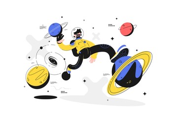 Astronaut space walking © Kit8 d.o.o.