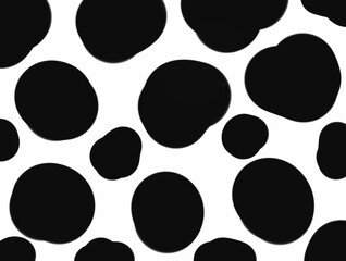 Circle black and white mottled illustration