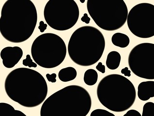 black and white dog circle pattern background illustration