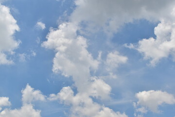 blue sky with clouds