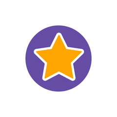 Add to favorites vector glyph icon, star symbol