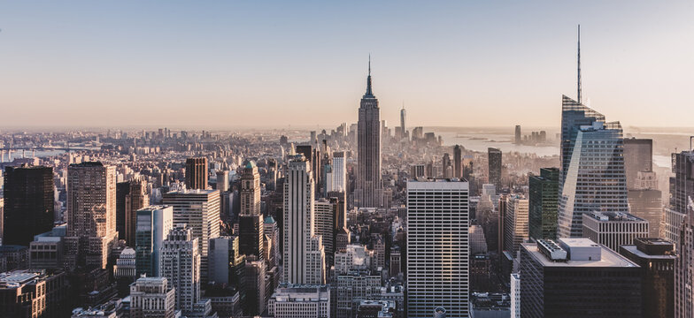 New York City Manhattan downtown skyline. © kasto