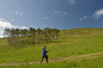 Obraz premium Path from Kilmarie to Camusanary on Isle of Skye, Inner Hebrides, Scotland