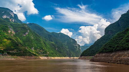 Landscape of Yangtze river in China