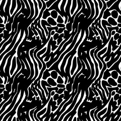 Zebra skin texture, African animal, tiger texture