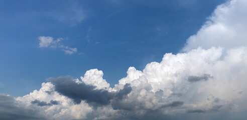 white clouds on blue sky