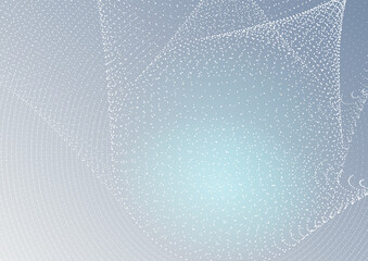 ブルーグレーの抽象的な点描画の背景画像