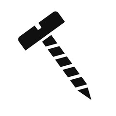 Vector illustration of a screw.