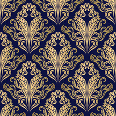 Vector illustration. Damask seamless floral patterns. luxury textures for wallpaper 