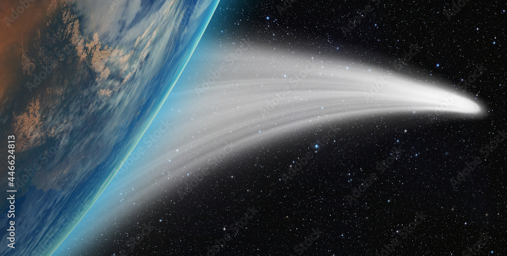 Poster Comet on the space