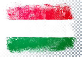 Vector Illustration Grunge Flag Of Hungary