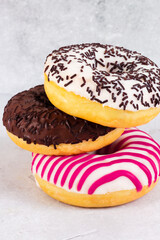 donut with chocolate icing