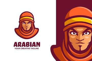 Arabic Man Mascot Character Logo