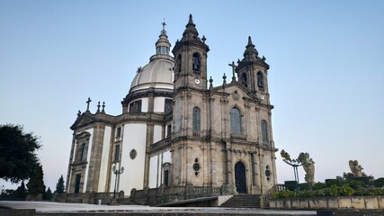Fototapeta na wymiar Panorama of Sanctuary Sameiro Braga Portugal 