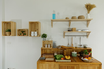 interior of a small kitchen