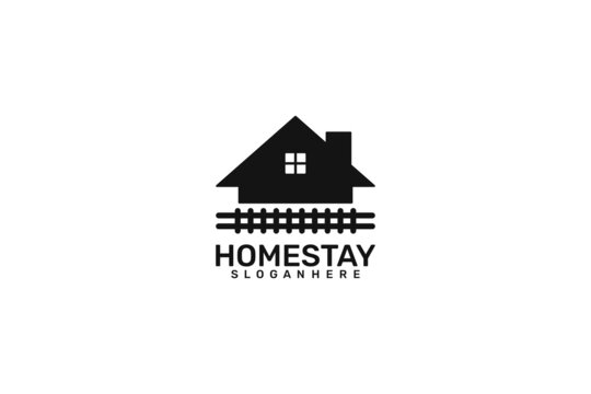 Simple Home Logo. Vector Design.