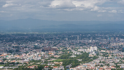 Obraz premium Beautiful view of the city of Chiang Mai, Thailand.