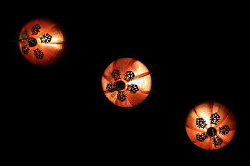 Red Chinese Lantern during celebration of New Chinese Year Festival