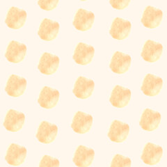 Vector hand drawn watercolor seamless pattern with watercolor stains